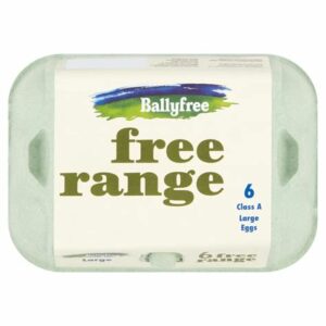 BALLYFREE FREE RANGE LARGE EGGS 6 PK