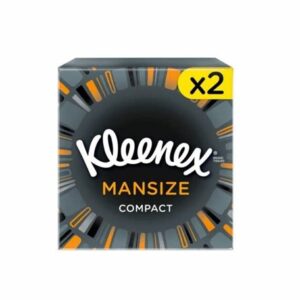 KLEENEX MANSIZE COMPACT TWIN PACK