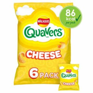 WALKERS QUAVERS CHEESE FLAVOUR 6PK