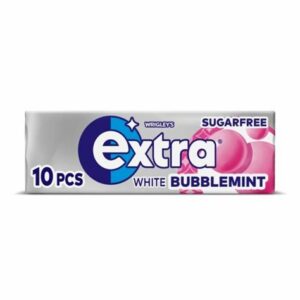 EXTRA WHITE BUBBLEMINT GUM 10PCE