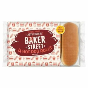BAKER STREET 4PK HOT DOG ROLLS