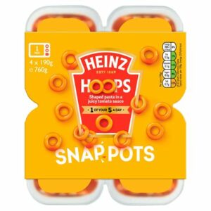 HEINZ HOOPS 4PK SNAP POTS
